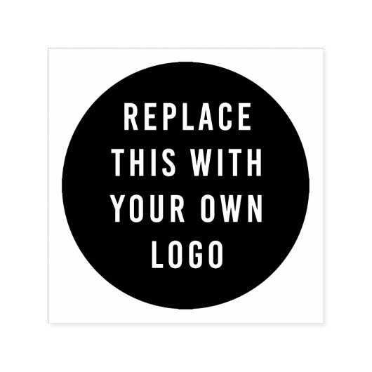 Upload uw zakelijke Logo-Sjabloon Zelfinktende Stempel (Design)