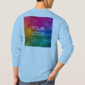 Upload voeg de Sjabloon van de Logo van het Afbeel T-shirt (Achterkant)