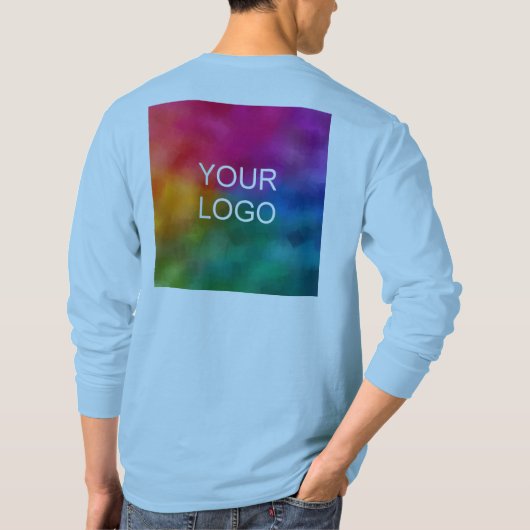 Upload voeg de Sjabloon van de Logo van het Afbeel T-shirt (Achterkant)