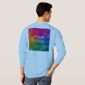 Upload voeg de Sjabloon van de Logo van het Afbeel T-shirt (Achterkant volledig)