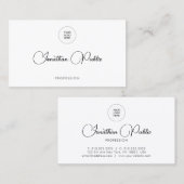 Upload Voeg hier Logo van het eigen bedrijf toe Visitekaartje (Voorkant / Achterkant)