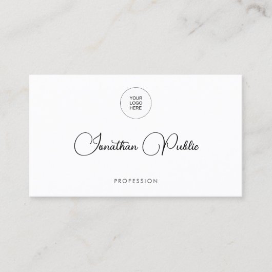 Upload Voeg hier Logo van het eigen bedrijf toe Visitekaartje (Voorkant)