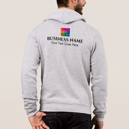 Upload Voeg Logo achter en Afdrukken aan voorzijde Hoodie (Achterkant)
