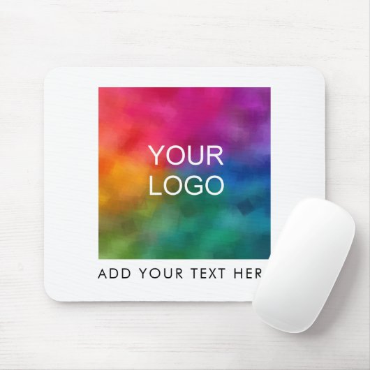 Upload Voeg uw Fototekst toe Afbeelding Bedrijfs v Muismat (Met muis)