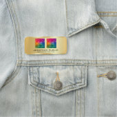 Upload werknemersfoto Business Logo hier Naamplaatje (In situ)