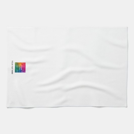 Upload Your Company Logo Custom Text Template Theedoek (Horizontaal)