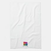 Upload Your Company Logo Custom Text Template Theedoek (Verticaal)