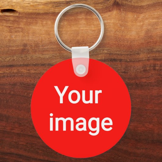 Upload Your Custom Image – Personalized Graphic Sleutelhanger (Voorkant)