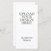 Upload Your Design Here 4x8" Menu Card (Voorkant / Achterkant)