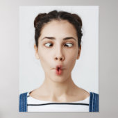 Upload Your Funny Face Photo Selfie Poster (Voorkant)