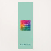 Upload Your Logo Custom Text Monogram Modern Yogamat (Voorkant)