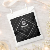 Upload Your Logo & Customizable Text Design Bedankzakje (Geknipt)