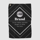 Upload Your Logo & Customizable Text Design Golfhanddoek (Voorkant)
