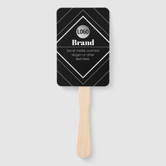 Upload Your Logo & Customizable Text Design Handwaaier (Voorkant)