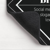 Upload Your Logo & Customizable Text Design Muismat (Hoek)