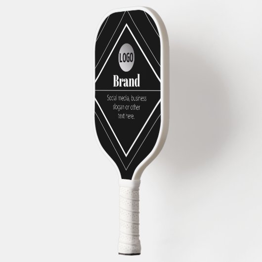 Upload Your Logo & Customizable Text Design Pickleball Paddle (Links)