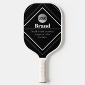 Upload Your Logo & Customizable Text Design Pickleball Paddle (Voorkant)