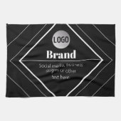 Upload Your Logo & Customizable Text Design Theedoek (Horizontaal)