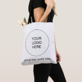 Upload Your Logo Here Custom Text Double Sided Tote Bag (Dichtbij)