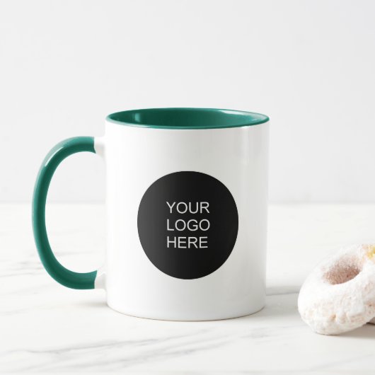 Upload Your Own Business Logo Modern Template Mok (Met donut)