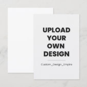 Upload Your Own Design Here | Custom Bedankkaart (Voorkant / Achterkant)