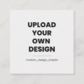 Upload Your Own Design Here | Custom Informatiekaartje (Voorkant)