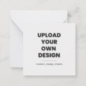 Upload Your Own Design Here | Custom Notitiekaartje (Voorkant)