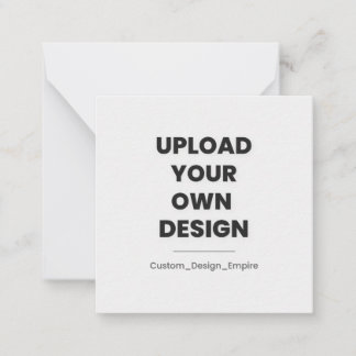 Upload Your Own Design Here | Custom Notitiekaartje