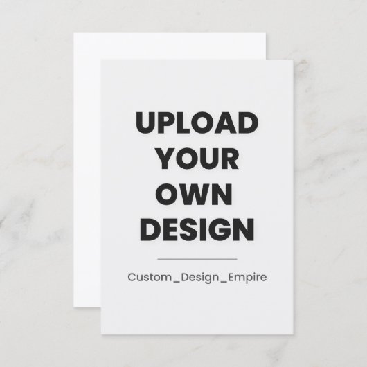 Upload Your Own Design Here | Custom Save The Date (Voorkant / Achterkant)