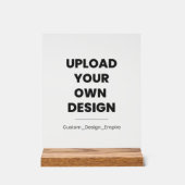 Upload Your Own Design Here | Custom Template Acryl Bord (Voorkant)