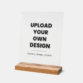 Upload Your Own Design Here | Custom Template Acryl Bord (Hoek)