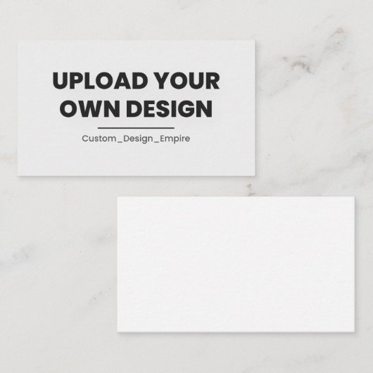 Upload Your Own Design Here | Custom Template Afsprakenkaartje (Voorkant / Achterkant)