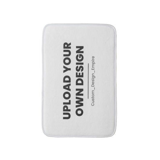 Upload Your Own Design Here | Custom Template Badmat (Voorkant Verticaal)