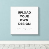 Upload Your Own Design Here | Custom Template Canvas Afdruk (Insitu (Houten vloer))