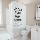Upload Your Own Design Here | Custom Template Douchegordijn (In situ)