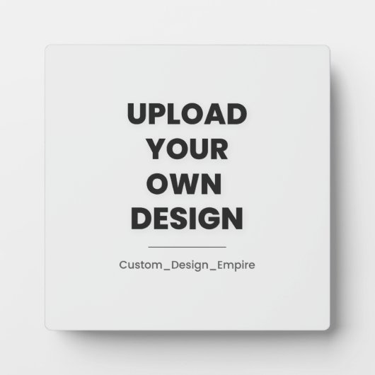 Upload Your Own Design Here | Custom Template Fotoplaat (Voorkant)