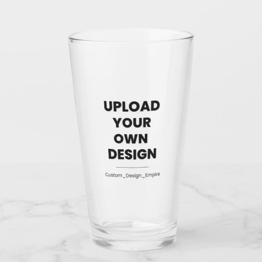 Upload Your Own Design Here | Custom Template Glas (Voorkant)