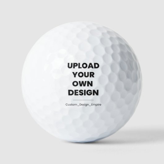 Upload Your Own Design Here | Custom Template Golfballen (Voorkant)