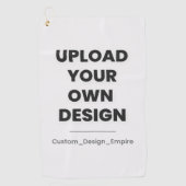 Upload Your Own Design Here | Custom Template Golfhanddoek (Voorkant)