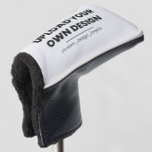 Upload Your Own Design Here | Custom Template Golfheadcover (3/4 voorkant)