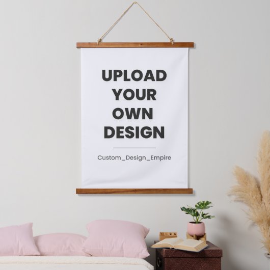 Upload Your Own Design Here | Custom Template Hangend Wandkleed (Slaapkamer)
