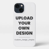 Upload Your Own Design Here | Custom Template iPhone Hoesje (Achterkant)