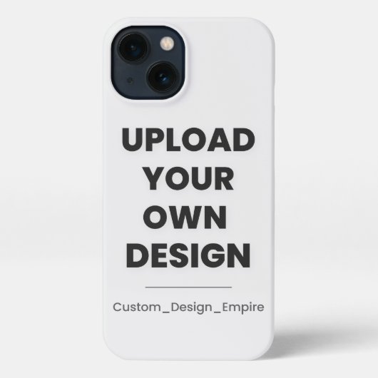 Upload Your Own Design Here | Custom Template iPhone Hoesje (Achterkant)