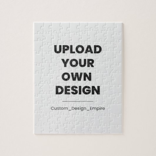 Upload Your Own Design Here | Custom Template Legpuzzel (Verticaal)