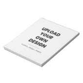 Upload Your Own Design Here | Custom Template Notitieblok (Linkerzijde)