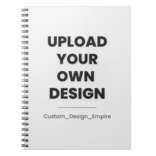 Upload Your Own Design Here | Custom Template Notitieboek (Voorkant)