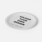 Upload Your Own Design Here | Custom Template Papieren Bordje (Gekanteld)