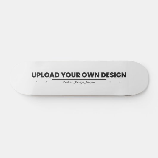 Upload Your Own Design Here | Custom Template Persoonlijk Skateboard (Horizontaal)