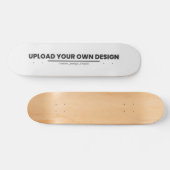 Upload Your Own Design Here | Custom Template Persoonlijk Skateboard (Horizontaal)