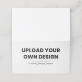Upload Your Own Design Here | Custom Template Plaatskaartje (Buitenkant ongevouwen)